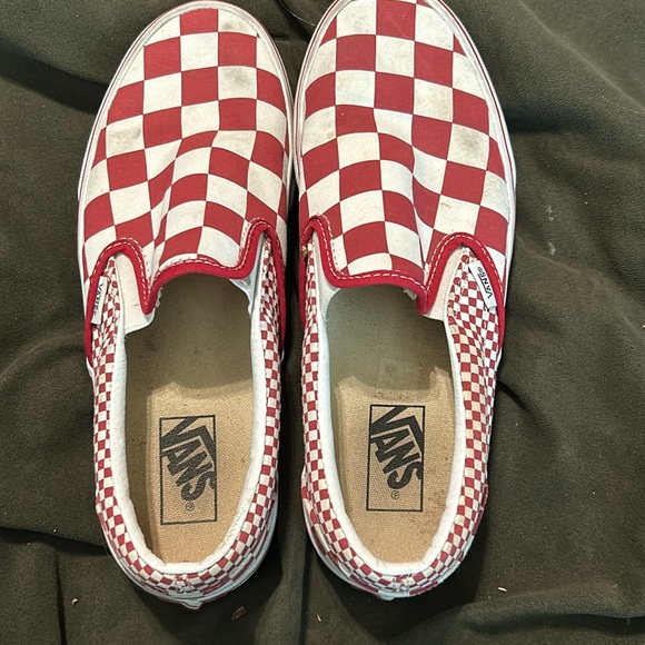 Men’s Red and white Checkered vans 
Size 9 Men’s - Picture 6 of 6